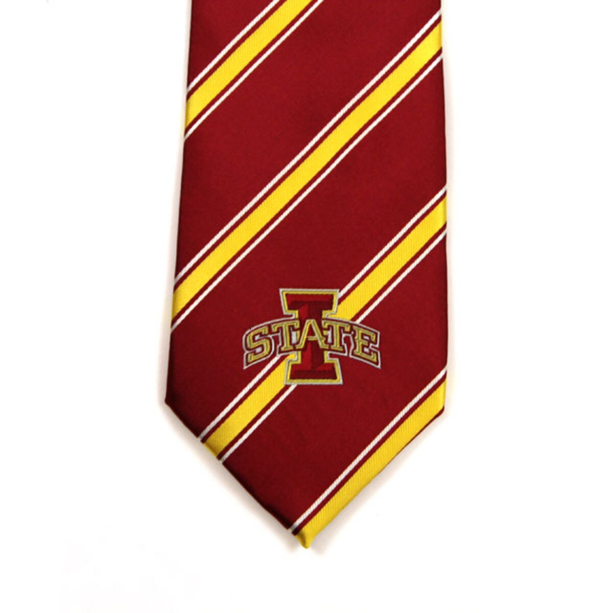 I-State Cardinal & Gold Striped Necktie